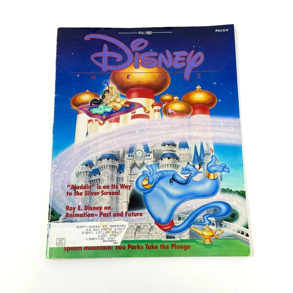 Disney News Magazine Lot 15 Issues 1990-1997 Mickey Aladdin Muppets Theme Parks